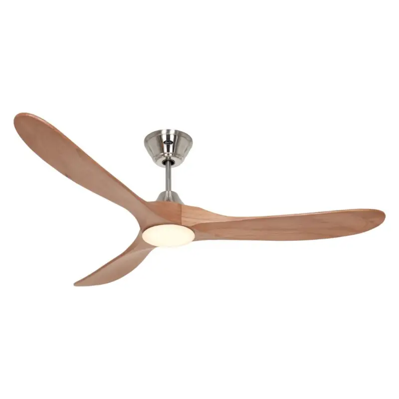 Ventilateur Plafond LED Genuino 152cm Chrome Chêne Achetez Aujourd'hui