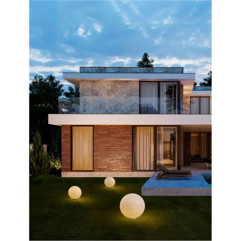 Solde Borne Potelet Extérieur MOON 12W E27 Blanc H40