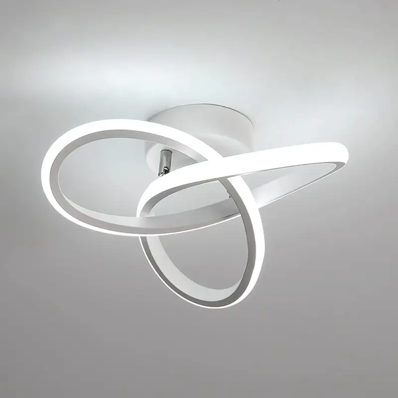 Expédié Aujourd'hui Plafonnier LED Moderne 22W Design Fleur, Lumière Blanc Froid 6500K pour Chambre, Salon, Cuisine, Couloir, Salle à Manger, Balcon