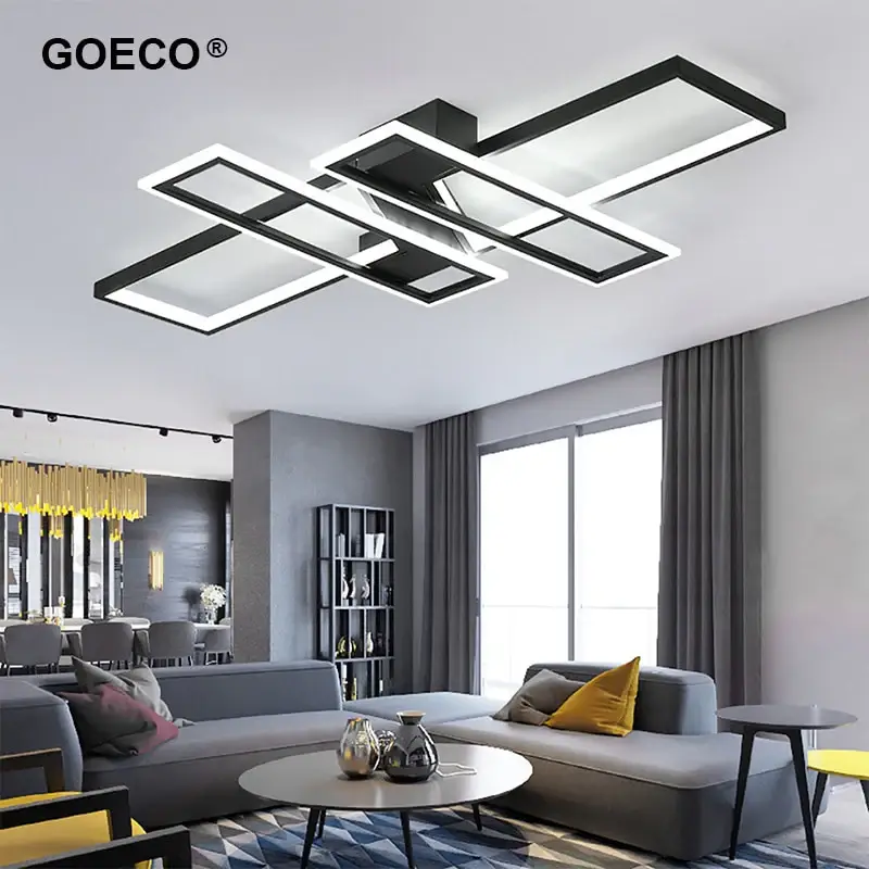 Moderne Plafonnier LED Lumière blanche froide 6000K pour Salon Chambre Cuisine Maison 72W Meilleur Prix