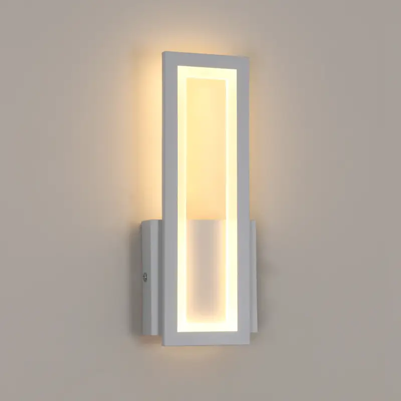 Seulement Aujourd'hui Applique Murale LED Intérieur, 16W Simple Square Lampe Murale LED, Moderne Décoration Eclairage LED Luminaire Mural Murale pour Salon, Chambre, lumière Chaud 3000K Blanc couleur