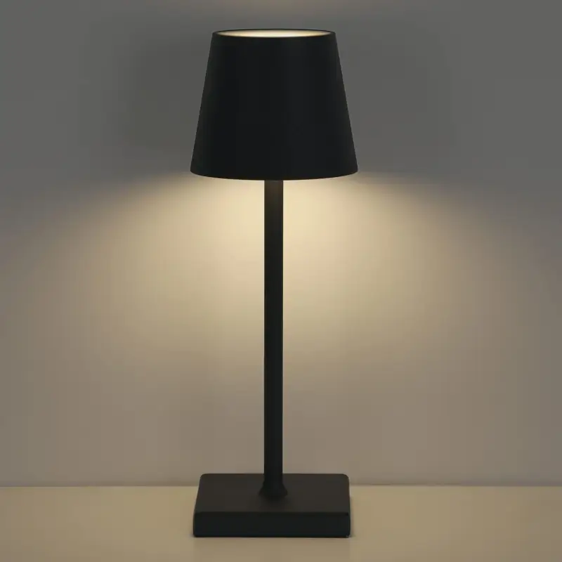Remise Lampe de table sans fil rechargeable USB, Commandes Tactiles, Lumière chaude 3000K, pour chevet, camping, interieur, exterieur, terrasse, restaurant