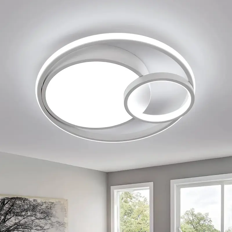 Plafonnier LED, Lampe de plafond 50W 5600lm, Plafonnier LED Moderne pour Chambre Salon Couloir Bureau Salle de Bains Cuisine Lumière Blanc Froid 6000K Promotion Saisonnière