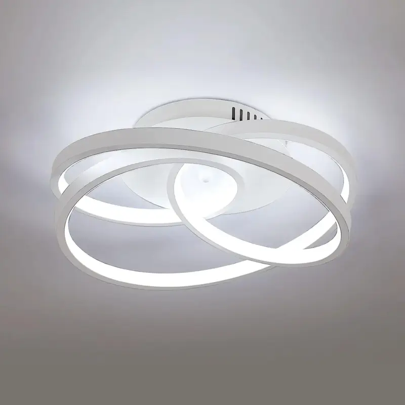 Expédition Rapide Plafonnier LED Design moderne Rond Lampe de Plafond 40W Pour salon chambre à coucher salle à manger bureau Blanc Lumière Blanc Froid 6500K