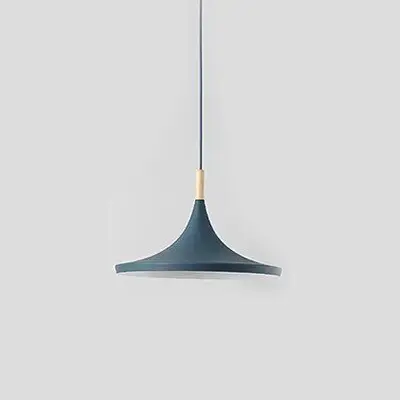 Retour Gratuit Suspension Bois Lustre E27 Base Pour salon chambre à coucher salle à manger bureau Bar Café Bleu