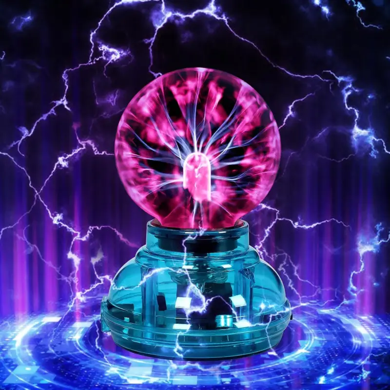 Boule Plasma 3 Pouces Jouets Cadeau Magique Boule Lumineuse De Boule Tactile Sensible USB Touch Ball Jouets Boule De Foudre Cristal Sphère Lumière De Sphère Pour Enfants Cadeaux Prix Choc