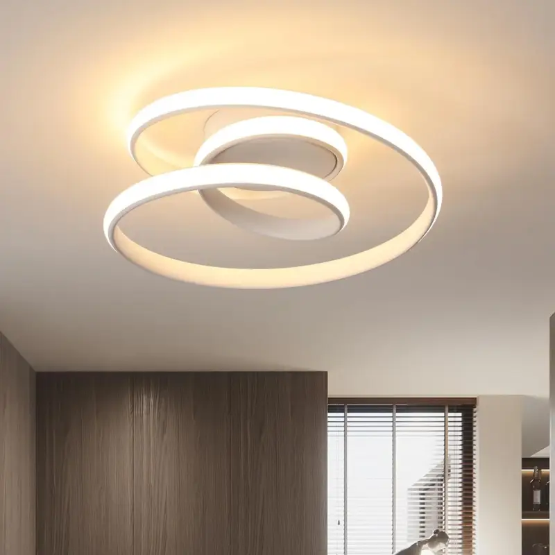 Meilleur Prix Plafonnier LED, 36W 4000LM Moderne Lampe de Plafond Blanc 3000K, Créative Lustre Led Plafonnier Rond en Forme de Spirale pour Salon Chambre Cuisine Couloir
