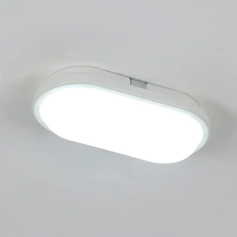 Expédié Aujourd'hui Plafonnier LED Blanc Froid 6000K Ovale plafonnier LED salle de bain Étanche IP54 Pour Bain, Chambre, Salon, Cuisine