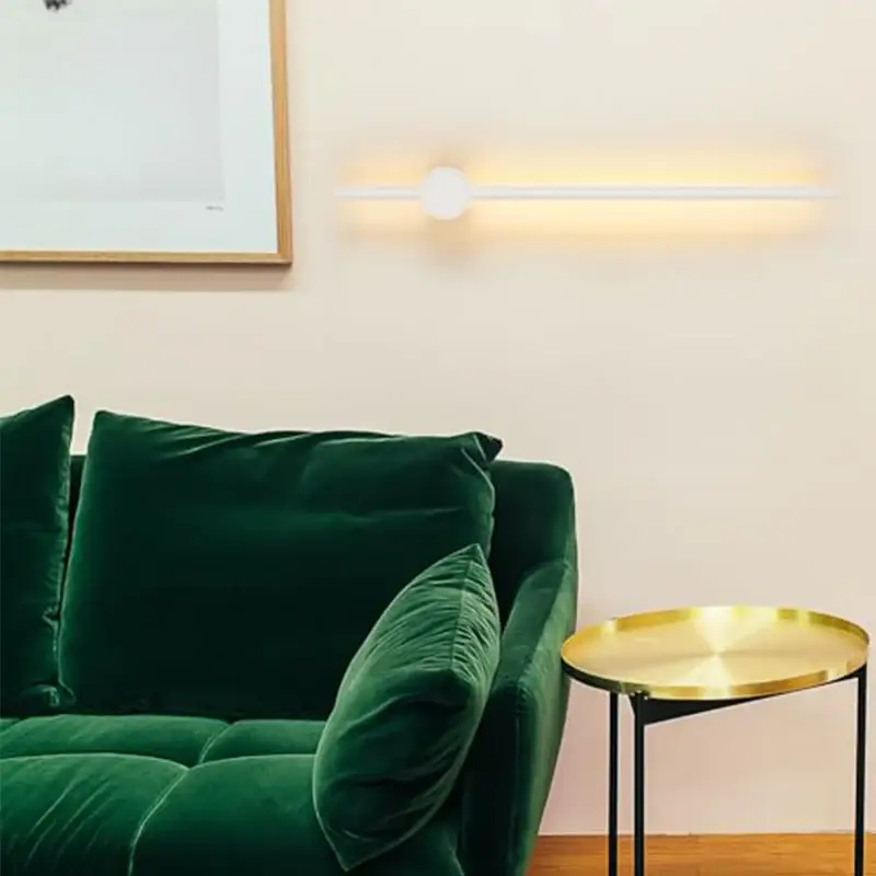 Applique murale LED en aluminium en forme de barreBlanc, 40 cm, Lumière chaude, 8W, Convient pour la chambre, le salon, le couloir Seulement Aujourd'hui