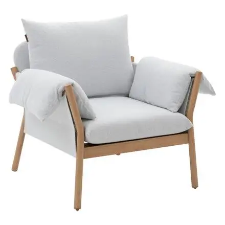 Fauteuil de salon de jardin ODEMILIA Gris Offre Spéciale