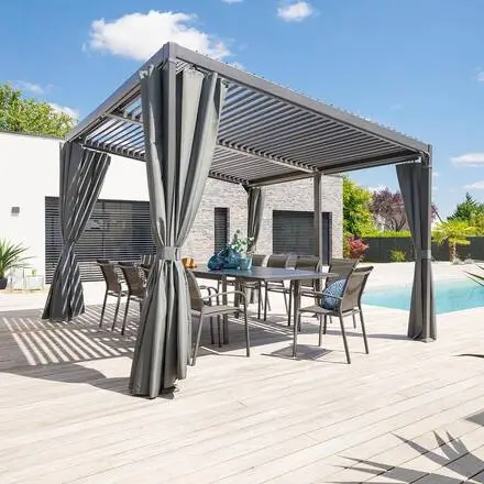 Pergola bioclimatique AVILA Graphite Nouveauté