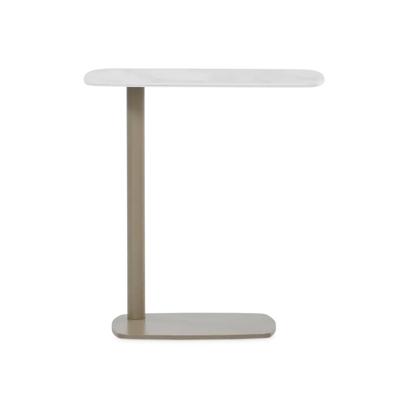 Leo - Table d'appoint avec plateau en porcelaine par Trica Soldes