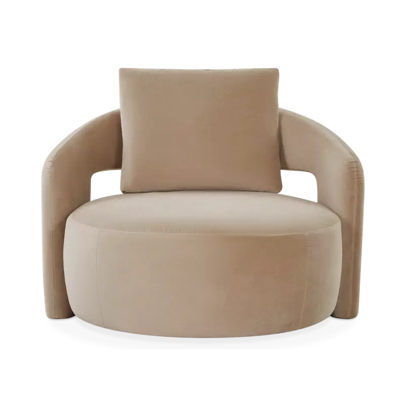 Mammuth - Fauteuil en velours par Furninova Soldes