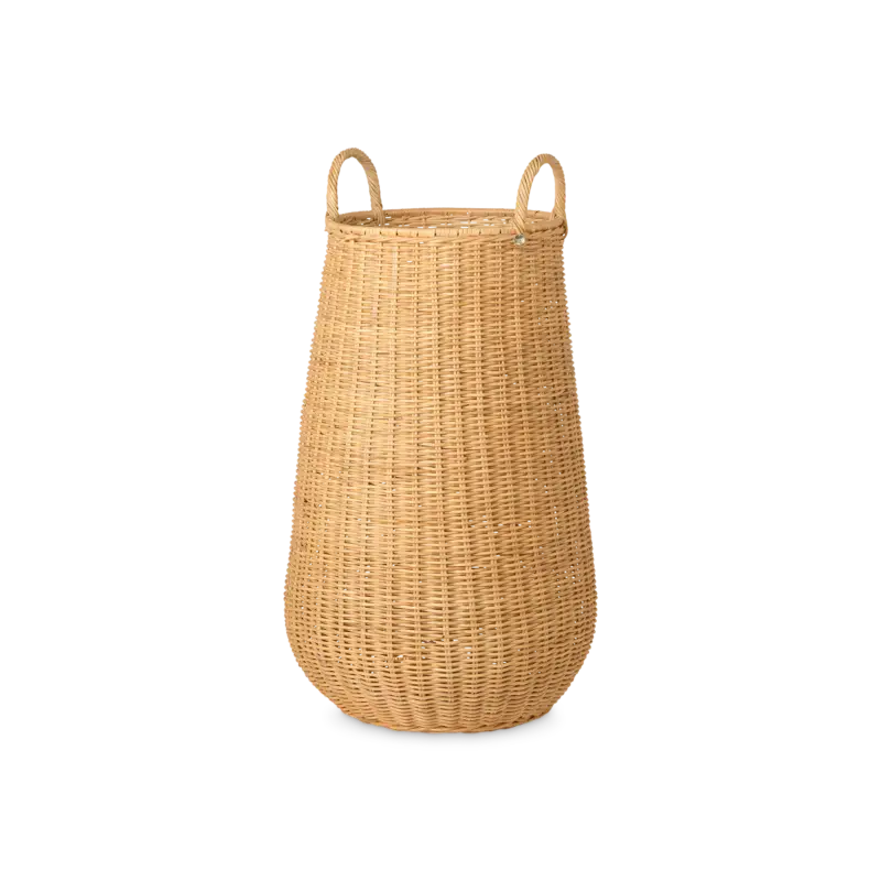 Commander Vite Panier à linge haut en rotin naturel