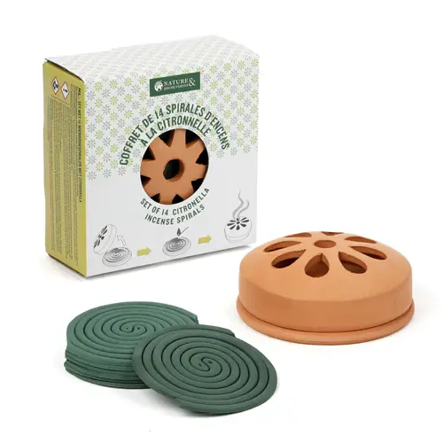 14 spirales d'encens citronnelle Top Vente