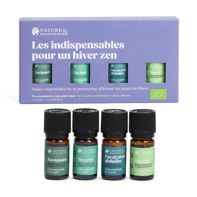 Coffret 4 huiles essentielles hiver zen Meilleure Vente