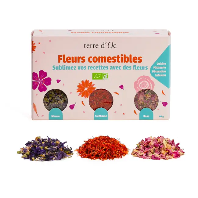 Achetez Aujourd'hui Fleurs comestibles bio pour cuisine, infusion et pâtisserie terre d'Oc