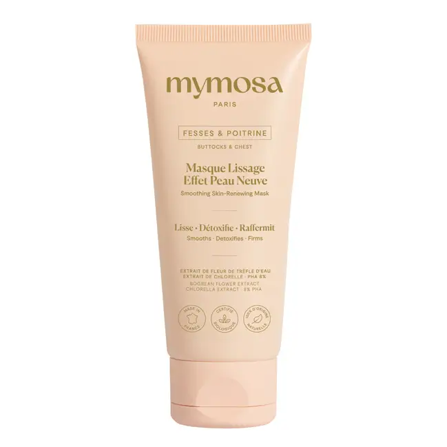 Masque lissage effet peau neuve bio fesses poitrine Made in France 100 ml Mymosa Jusqu'à Épuisement Des Stocks