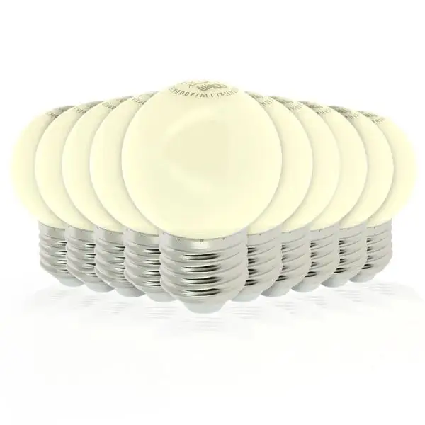 Lot de 10 Ampoules Led Blanc Chaud 1 watt (équivalent à 20 watt) Guirlande Guinguette E27 Achat Immédiat